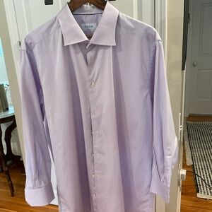 Eton Light Purple Twill Dress Shirt Classic Style